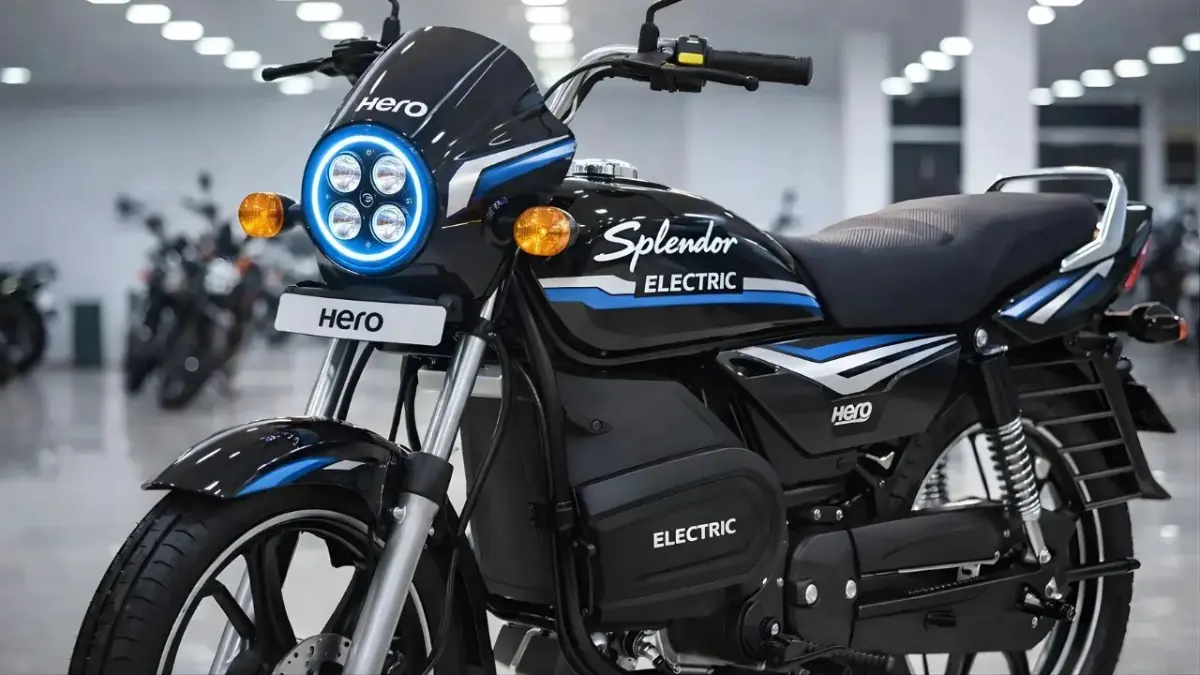 Hero Splendor Electric motorcycle with 160 km range