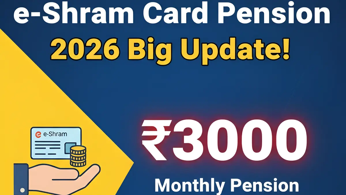 e-Shram Card Pension 2026 major update on benefits