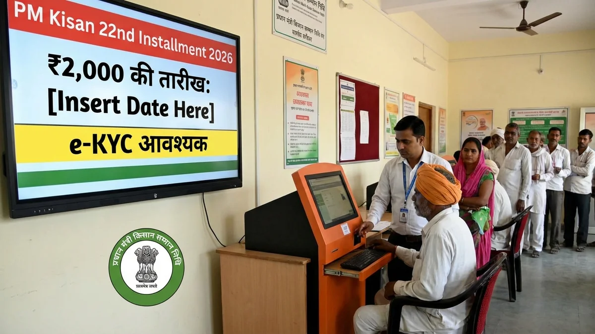 Pm Kisan 22Nd Installment 2026 Date 2000 Kyc Mandatory